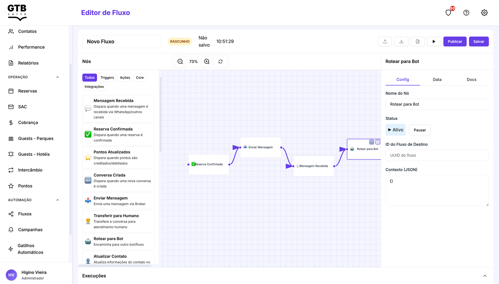 GTB Suite - Construtor visual de automações